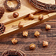 CHGCRAFT 10Pcs Wooden Bell Box Pendant Disconnectable Peru Color Wood Acorn Charms for DIY Keychain Necklace Crafting Jewelry Making Car Pendant Decorations WOOD-WH0027-61-3