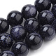 Synthetic Blue Goldstone Beads Strands G-S259-41-18mm-1