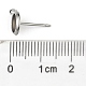 304 sertissage et accessoires pour boucles d'oreilles en acier inoxydable STAS-MSMC002-05P-3