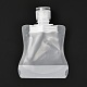 ペットのプラスチック製トラベルバッグ  マットスタイルの空の詰め替え可能なバッグ  キャップ付きの長方形  化粧品用  透明  11.1cm  容量：30ml（1.01液量オンス） X1-ABAG-I006-03-1