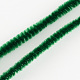 丸パイプクリーナーシェニールスティック  鉄線で  濃い緑  300x5mm X-AJEW-S007-04-2