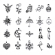 100pcs 100 pendentifs en alliage de style tibétain FIND-YW0001-48-5