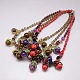 Collane di agata perline delle donne alla moda NJEW-L027-27-1