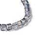 Bracciali con perline intrecciati in vetro placcato BJEW-JB04236-02-2