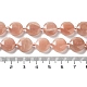 Natürliche Pfirsichmondstein Perlen Stränge G-NH0004-006-5