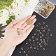 CHGCRAFT 480Pcs 4 Colors Alloy Round Rings FIND-CA0001-98-3