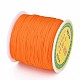 編み込みナイロン糸  ビーズジュエリー作りのための中国結びコードビーズコード  ダークオレンジ  0.8mm  約100ヤード/ロール NWIR-R006-0.8mm-172-2