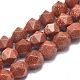 Synthetic Goldstone Beads Strands G-K303-B05-6MM-1