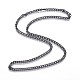 Collares de cadena de bordillo de 304 acero inoxidable NJEW-P250-04B-1