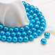 Benecreat umweltfreundliche runde Perlen aus gefärbtem Glasperlen HY-BC0001-8mm-RB073-5