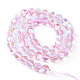 Synthetic Moonstone Beads Strands G-R375-6mm-B12-2