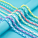 PandaHall 7pcs Acrylic Chain Links 7 Colors C-Clips Hooks Chain Links 39.4
