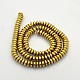 Electroplate Non-magnetic Synthetic Hematite Rondelle Beads Strands G-J216B-06-2