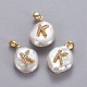 Pendenti con perle d'acqua dolce coltivate naturali KK-L187-A-01K-1