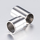 304 Stainless Steel Magnetic Clasps with Glue-in Ends STAS-F132-55P-7mm-3