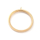 304 bases del anillo de dedo de acero inoxidable, base de anillo de bucle, dorado, nosotros tamaño 5~9 (15.7~18.9 mm), 2mm, agujero: 2 mm, diámetro interior: 15.8 mm