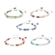 Bracelet de perles tressées en verre bling pour femme BJEW-JB08231-1