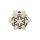 Tibetischen Stil Legierung Perlen Schneeflocke X-TIBEB-6033-AS-NR-1