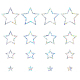 GORGECRAFT 16Pcs Rainbow Window Clings Stars Pattern Window Decals Static Non Adhesive Collision Proof Glass Stickers Vinyl Film Home Decorations for Sliding Doors Windows Prevent Dogs Birds Strikes DIY-WH0304-221I-1