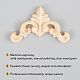 Rubber Wood Carved Onlay Applique AJEW-L080-05B-4