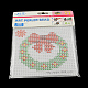 Рождественский венок шаблон квадратных поделок Melty hama бисер наборы: бусы DIY-R063-07-2