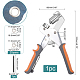 PandaHall Elite Press Button Snap Fastener Carbon Steel Punch Pliers TOOL-PH0001-69-2