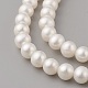 Hebras de perlas de agua dulce cultivadas naturales PEAR-G007-24-01-3