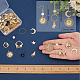 Sunnyclue diy kit de fabrication de boucles d'oreilles étoile de lune de soleil DIY-SC0020-86-3