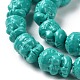 Perles de corail synthétiques sculptés CORA-R021-06-3