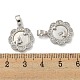 Латунные микропаве прозрачные подвески с фианитом KK-A214-23P-3