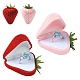 Schmuckringschachteln mit Erdbeerbeflockung&nbsp;CON-YWC0001-16A-2