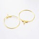 Rack Plating Brass Ring Hoop Earrings KK-L125-01-2