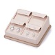 Wooden Covered with PU Leather Earring Displays EDIS-F004-02A-1