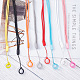 GORGECRAFT 32PCS 8 Colors Necklace Lanyard Set Including 16Pcs Nonslip Rubber Rings Loop 16Pcs Loss-Proof Pendant Lanyard String Holder for Pens Protective Office Keychains Accessories AJEW-GF0006-18-5