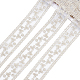 Bordure en dentelle brodée creuse en polyester OCOR-WH0079-13A-1