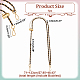 Catene regolabili per cinturini per borse con perline in imitazione di perle FIND-WH0417-74-2