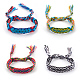 Adjustable Cotton Braided Cord Bracelets BJEW-A110-M-1