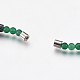 Colliers de perles d'hématite magnétiques synthétiques NJEW-I216-A-4