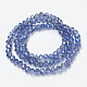 Chapelets de perles en verre électroplaqué EGLA-A034-T6mm-I12-2