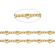 Rack Plating Brass Heart Link Chains CHC-C005-10G-2