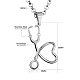 SHEGRACE Stainless Steel Pendant Necklaces JN073A-X-2