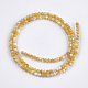 Perles de coquillage jaune brins SHEL-S274-93A-2