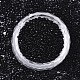ガラスシードビーズ  機械刺繍に適合  不透明色の光沢  ラウンド  ブラック  2x1.5mm  穴：1mm  約30000個/袋 SEED-S042-03B-01-2