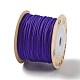 ポリエステルツイストコード  ラウンド  DIYのジュエリーには  藤紫色  1.2mm  約38.28ヤード（35m）/ロール OCOR-G015-01B-07-3