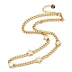 Collana pendente stella in resina di perle con catene a barbazzale NJEW-D296-11G-1