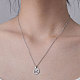 201 collier pendentif hirondelle en acier inoxydable NJEW-OY001-17-2
