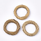 Handmade Reed Cane/Rattan Woven Linking Rings WOVE-Q077-07-1