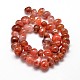 Agate rouge teints pierre naturelle brins pépites de perles X-G-J337-03-2