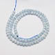 Chapelets de perles en aigue-marine naturelle G-P243-01-4mm-2