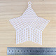 Feuille de toile en maille plastique en forme d'étoile PURS-PW0001-607-05B-1